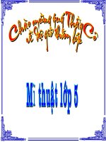 Mỹ thuật L5_Vẽ theo mẫu