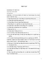 MỘT SỐ GIẢI PHÁP NÂNG CAO HIỆU QUẢ CHO VAY NGẮN HẠN TẠI NGÂN HÀNG TMCP NAM Á – CHI NHÁNH HÀ NỘI