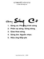 Lí thuyết Chương Sóng cơ học CB &NC