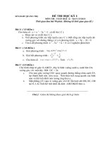 Đề thi kỳ 1 lớp 12 - 2009