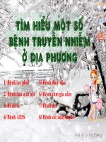 Tìm hiểu một số bệnh truyền nhiễm