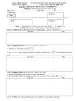 Đề thi giải toán Trên máy tính CasiO