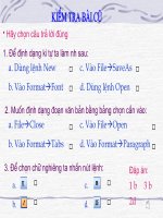 Bai 18. Trinh bay trang van ban va in