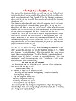 VÀI NÉT VỀ VĂN HỌC NGA