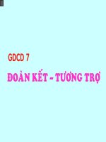 Bài 7: Đoàn kết tương trợ