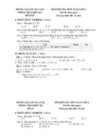 Kiểm tra sô học 6 Tiết 18