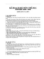 Ke Hoach mon theduc