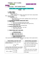 Tiết 1. tự chọn 11 nâng cao