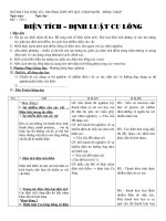 GIÁO ÁN VẬT LÝ 11CB 4 CỘT