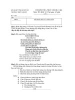 Đề KT 1 tiết tin học 10