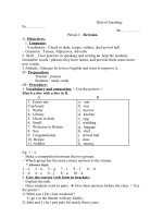 giáo án tiếng anh 9  kì 1