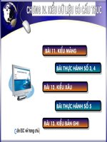 Bài 12: Kiểu Xâu