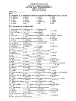 Kiểm Tra -Ôn thi tốt nghiệp (số 4)