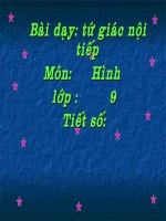 Tứ giac nội tiếp