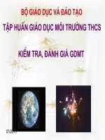 Kiểm tra và đánh giá GDBVMT môn vật lý