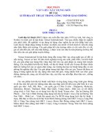 Đề tài ưng dung lưới ĐKT trong ctgt 