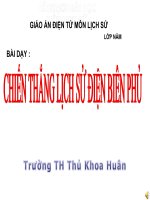 Chiến thắng lịch sử Điện Biên Phủ