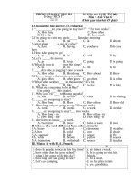 De thi Anh 6,7,8.9 ( ky2 )