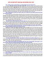 Hỏi đáp về ĐH Đoàn