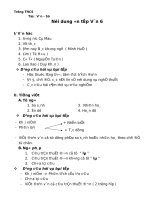 Nội dung ôn tập Ngữ văn 6