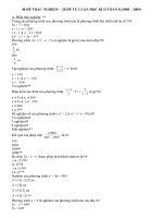 40 câu hỏi TN-TL Toán 8 HK II