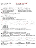 câu hỏi ôn tập cơ hoc lý 8(dùng để xáo trên phần mềm McMIX)