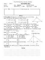 Tiet 14 - Kiem tra 15'' - Hinh hoc 9