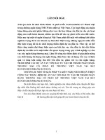 THẨM ĐỊNH CÁC DỰ ÁN VAY VỐN ĐẦU TƯ TẠI CHI NHÁNH NGÂN HÀNG THƯƠNG MẠI CỔ PHẦN KỸ THƯƠNG VIỆT NAM TẠI BÁT ĐÀN(TECHCOMBANK BÁT ĐÀN)