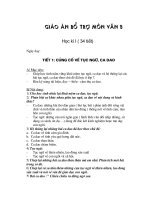 Giáo  án bổ trợ Văn 8