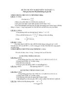 ĐỀ ÔN THI TỐT NGHIỆP SỐ 11(MÔN TOÁN)