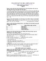 Bài tập Ôn tập Ngữ Văn 7(Làm Văn)