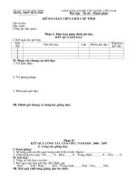 Hồ sơ giáo viên dạy Giỏi