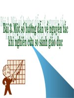 Bài 3: Nguyên tắc khi so sánh