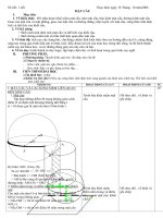 giáo án 12 chuẩn: Mặt cầu