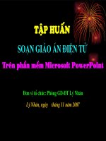 tai lieu tap huan soan bai tren Power Point
