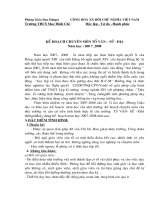 Kế hoạch tổ Văn - Sử - Địa