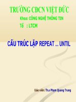 Cấu trúc lặp
