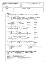 Nam hoc. 2008-2009De 1t-lan 1+2 - ky 1 - lop 6+7English 6Lan 1Period 18