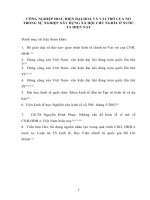 CÔNG NGHIỆP HOÁ, HIỆN ĐẠI HOÁ VÀ VAI TRÒ CỦA NÓ TRONG SỰ NGHIỆP XÂY DỰNG XÃ HỘI CHỦ NGHĨA Ở NƯỚC TA HIỆN NAY