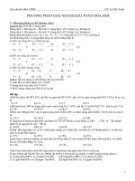 phương pháp giải nhanh các bài toán hoá 8
