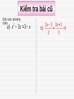 Phương trình chứa ẩn ở mẫu(tiết 1)