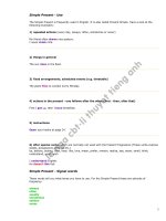 Lí thuyết cơ bản ôn thi tốt nghiệp 2009 - simple present