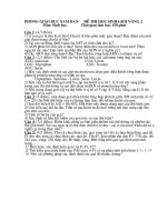 De HSG Sinh 9(08-09) vong 2