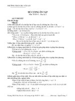 ĐỀ CƯƠNG ÔN TẬP HK I HÌNH HỌC 9