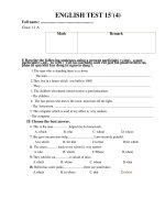 kiểm tra 15''''(lần 4)