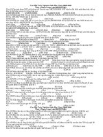 trắc nghiệm sinh học 12