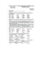 Đáp an đề thi TN THPT 2008 hệ phân ban