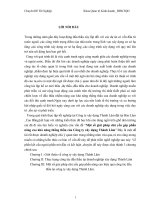 Một số giải pháp chủ yếu góp phần nâng cao khả năng thắng thầu của Công ty xây dựng Thành Lâm