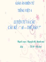 ltvc - câu kể - ai thế nào