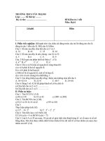 Đề kiểm tra số học 6 - 45 phút